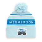 Gorro de Inverno Monster Jam Megalodon - Azul Celeste e Branco - Adulto Gorro de Inverno Monster Jam Megalodon - Azul Celeste e Branco - Adulto