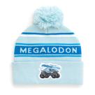 Gorro de Inverno Monster Jam Megalodon - Azul Celeste e Branco Gorro de Inverno Monster Jam Megalodon - Azul Celeste e Branco