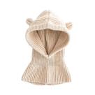 Gorro De Inverno Para Bebê Em Tricô Com Balaclava, Desenho Animado Fofo, Cachecol Integrado, Touca Gorro De Inverno Para Bebê Em Tricô Com Balaclava, Desenho Animado Fofo, Cachecol Integrado, Touca