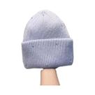 Gorro De Inverno Quente Com Strass E Proteção De Orelha Em Pele De Coelho, Dobrável E Moderno Gorro De Inverno Quente Com Strass E Proteção De Orelha Em Pele De Coelho, Dobrável E Moderno
