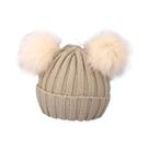 Gorro De Inverno Tricotado Para Bebês Com Pompom Fofo, Quente E Sólido, Para Crianças E Bebês,