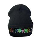 Gorro De Inverno Unissex Com Bordado Astroworld, Chapéu Quente Para Esqui, Hip Hop, Preto, Branco E