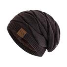 Gorro De Inverno Unissex Com Forro De Fleece Quente, Casual, Tricotado, Em Cores Misturadas, Estilo Gorro De Inverno Unissex Com Forro De Fleece Quente, Casual, Tricotado, Em Cores Misturadas, Estilo