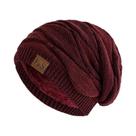 Gorro De Inverno Unissex Com Forro De Fleece Quente Para Homens E Mulheres, Boné Casual Tricotado Em