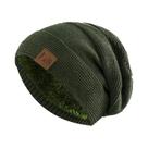Gorro de Inverno Unissex com Forro de Pele - Gorro de Caveira Casual de Malha