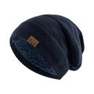 Gorro De Inverno Unissex Forrado Com Pelúcia, Chapéu Tricotado Quente Para Homens E Mulheres, Gorro