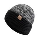 Gorro De Inverno Unissex Forrado Com Pelúcia, Quente, Bicolor, Tricotado, Casual E Moderno Para Gorro De Inverno Unissex Forrado Com Pelúcia, Quente, Bicolor, Tricotado, Casual E Moderno Para