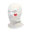 Gorro De Inverno Unissex Quente E À Prova De Vento, Máscara De Esqui Com Bordado De Coração, Gorro De Inverno Unissex Quente E À Prova De Vento, Máscara De Esqui Com Bordado De Coração,