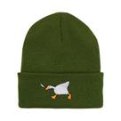 Gorro De Inverno Unissex Tricotado Com Bordado De Ganso, Touca Quente Para Homens E Mulheres Para Gorro De Inverno Unissex Tricotado Com Bordado De Ganso, Touca Quente Para Homens E Mulheres Para