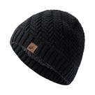 Gorro De Inverno Unissex Tricotado Com Forro De Pelúcia Quente Para Esportes Ao Ar Livre Para Homens