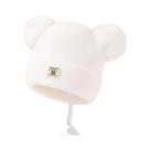 Gorro De Lã Quente Com Pompom Para Crianças, Outono Inverno, Cor Sólida, Acessórios De Gorro De Gorro De Lã Quente Com Pompom Para Crianças, Outono Inverno, Cor Sólida, Acessórios De Gorro De