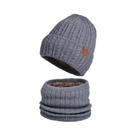 Gorro De Lã Unissex Para Inverno Com Cachecol E Máscara Balaclava