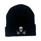 Gorro De Malha Unissex Quente De Inverno Com Bordado De Caveira, Touca Para Esqui Ao Ar Livre, Gorro De Malha Unissex Quente De Inverno Com Bordado De Caveira, Touca Para Esqui Ao Ar Livre,