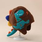 Gorro De Proteção Para Ouvidos De Bebê Em Lã Tricotada 3D Dinossauro, Quente Para O Inverno, Para