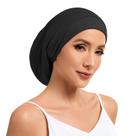 Gorro de Seda NatureKess 22 Momme Ajustable Negro Gorro de Seda NatureKess 22 Momme Ajustable Negro