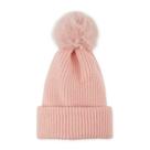 Gorro de Tricô com Pom Pom de Pelúcia Hadley Wren Rosa Tamanho Único