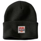 Gorro de Tricô Feminino Carhartt com Patch de Coração Preto Tamanho Único Gorro de Tricô Feminino Carhartt com Patch de Coração Preto Tamanho Único