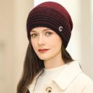 Gorro Feminino Casual Listrado Pele De Coelho ELASHOPP Gorro Feminino Casual Listrado Pele De Coelho ELASHOPP
