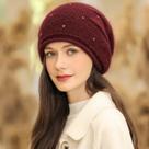 Gorro Feminino Casual Pele De Coelho ELASHOPP Gorro Feminino Casual Pele De Coelho ELASHOPP