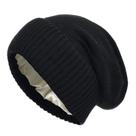Gorro Feminino De Inverno Em Cashmere Com Forro De Cetim, Tricotado, Macio, Quente E Estilo Slouchy