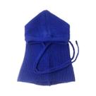 Gorro Feminino De Tricô Grosso E Quente Com Capuz Balaclava, Gola Falsa De Moda E Xale Para Inverno