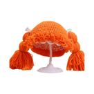 Gorro Infantil Com Peruca Encaracolada Para Meninas De 0 a 3 Anos, Feito À Mão, Fio De Lã, Gorro De