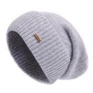 Gorro jaxmonoy Cashmere Slouchy para mulheres, cinza de inverno Gorro jaxmonoy Cashmere Slouchy para mulheres, cinza de inverno