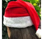 Gorro Papai Noel Veludo Linha Luxo Fantasia Festa De Natal