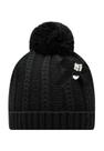 Gorro Preto com PomPom Infanti