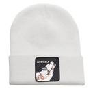 Gorro quente de inverno Lones Wolfs Knit Slouchy Cuffed Skul Gorro quente de inverno Lones Wolfs Knit Slouchy Cuffed Skul