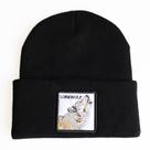 Gorro quente de inverno Lones Wolfs Knit Slouchy Cuffed Skul