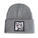 Gorro Sharks Winter Warm Hats, tricotado, desleixado, com punhos