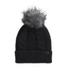 Gorro THE NORTH FACE Oh Mega Fur, forrado com pompom TNF, preto, feminino
