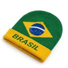 Gorro Touca De Tricô Do Brasil De Frio Para Torcida Copa Do Mundo 2026