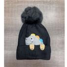 Gorro/ Touca Infantil Com 1 Pompom Lisa Forrada Por Dentro Para o Inverno Menino e Menina Moda Novo 2024 Toca de Frio