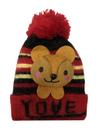 Gorro Touca Infantil Forro Interno Quentinho Com Pompom Menino Menina Confortável Frio Inverno