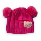Gorro Touca Infantil Menino Menina Inverno Ursinho Flanelada