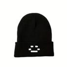 Gorro Unissex Bordado De Tricô Quente Acessório De Moda Para Outono E Inverno