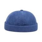 Gorro Unissex De Corduroy À Prova De Vento, Minimalista, Em Cor Sólida, Casual Para Outono E Inverno