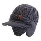 Gorro Unissex De Inverno Com Forro De Pelúcia, Quente, Com Protetor De Orelha, Grosso, Para Esqui E