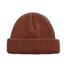 Gorro Unissex De Malha Canelada Estilo Pescador Marinheiro Outono Inverno Curto Melon Skullie