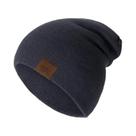 Gorro Unissex De Malha Macia E Quente, Casual, Elegante, Liso, Para Uso Diário, Para Homens E