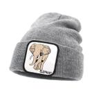 Gorros quentes de inverno da Elephants, tricotados, desleixados, com algemas