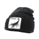 Gorros quentes de inverno Scorpions, tricotados, desleixados, com algemas