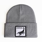 Gorros quentes de inverno Scorpions, tricotados, desleixados, com algemas