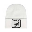 Gorros quentes de inverno Scorpions, tricotados, desleixados, com algemas