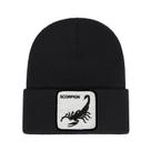 Gorros quentes de inverno Scorpions, tricotados, desleixados, com algemas