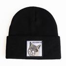 Gorros quentes de inverno Silver Foxs, tricotados, desleixados, com algemas