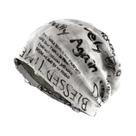 Gorros Unissex Vintage Com Estampa De Letras Desgastadas, Forrados Com Fleece Quente Para Primavera,