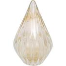 Gota em Murano Lille G Cristal Transparente e Ouro Cristais Labone
